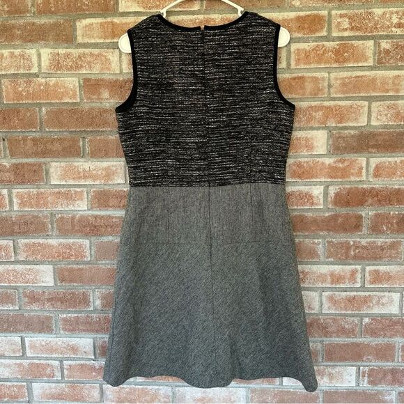 Brooks Brothers 346 Tweed Colorblock Dress Wool Blend Gray Women’s 10 Business - Picture 6 of 8